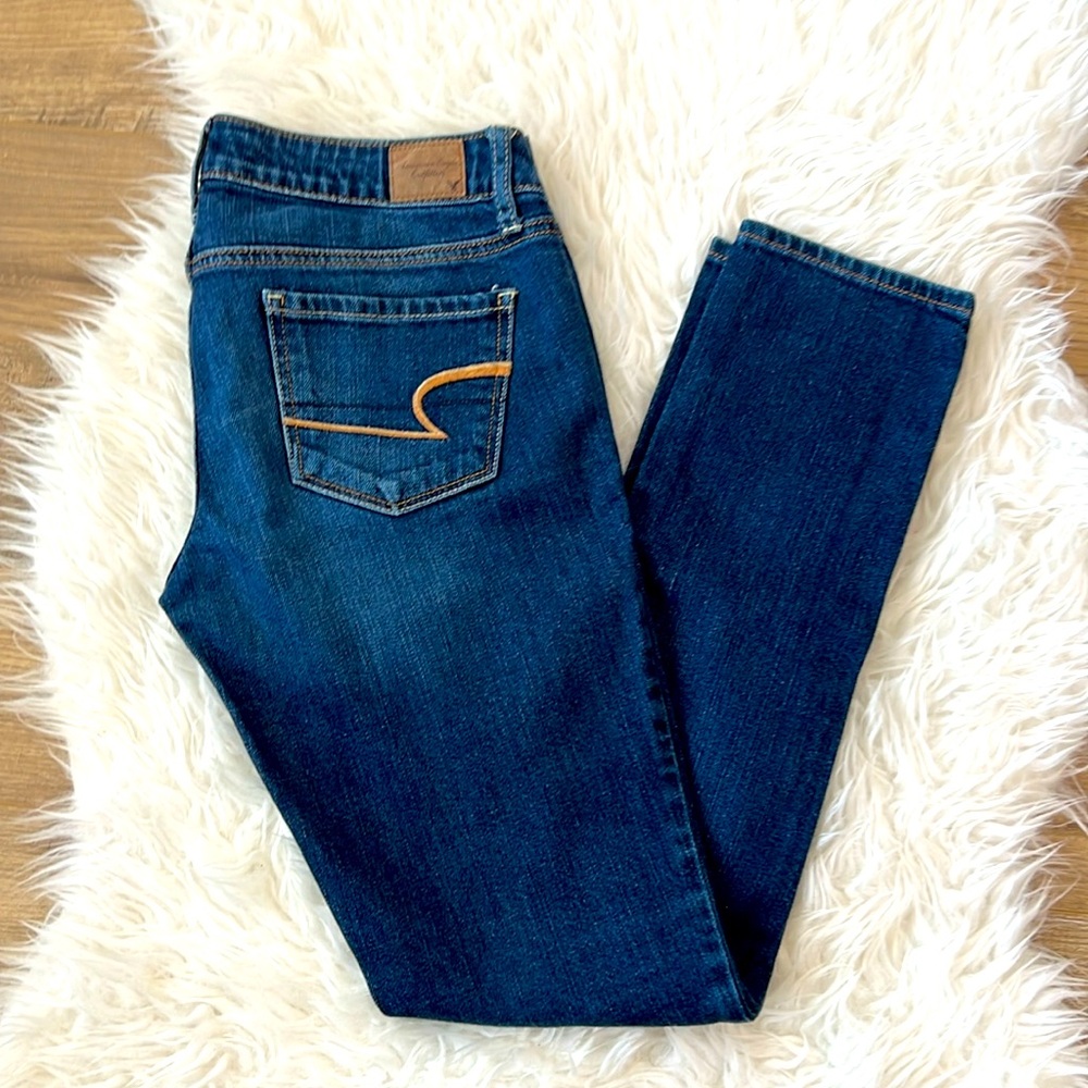 American Eagle, low rise, skinny jeans